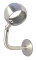 Handlauftr�ger beweglich, mit Aufsatzring 42,4 mm, V2A